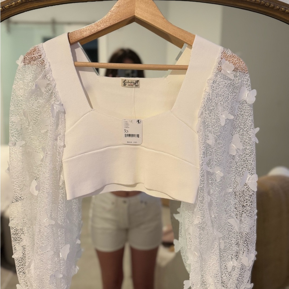 Free People Butterfly 🦋 Crop Top